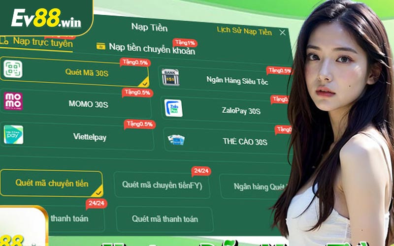 Giao dịch tại EV88 vô cùng nhanh chóng